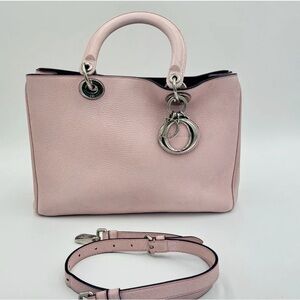 Dior Pink Crossbody Bag with Silver Accents